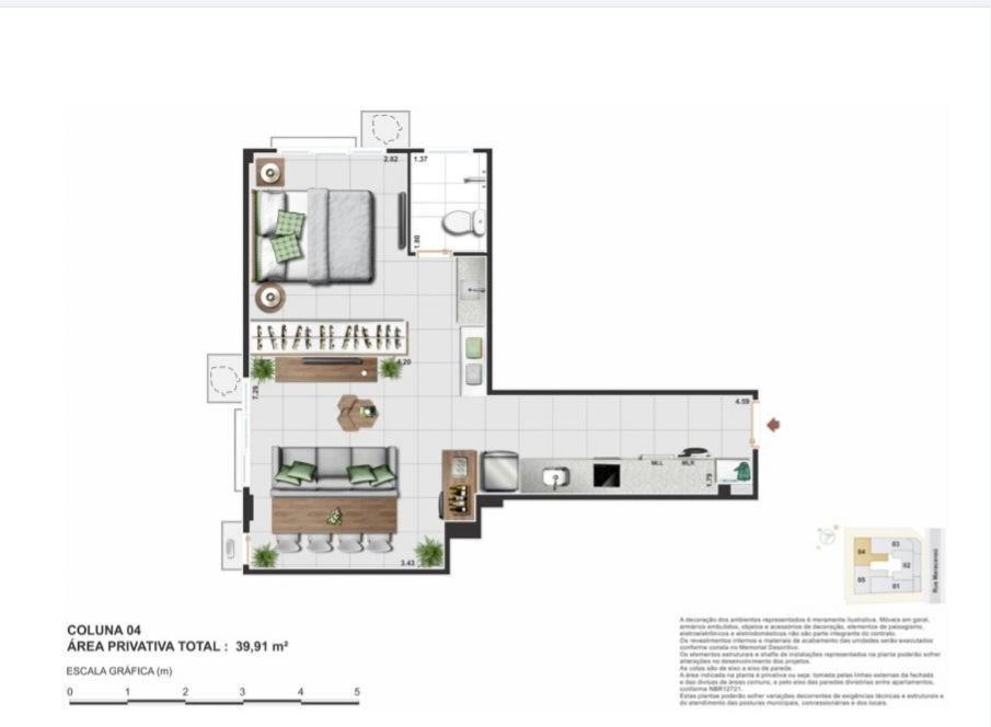 Luxo Novo Em Copacabana Ate 3 Pessoas Apartamento